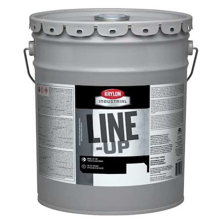 Krylon Industrial Pavement Striping Paint, 5 gal., Parking Lot White, Solvent -Based K42130404-20