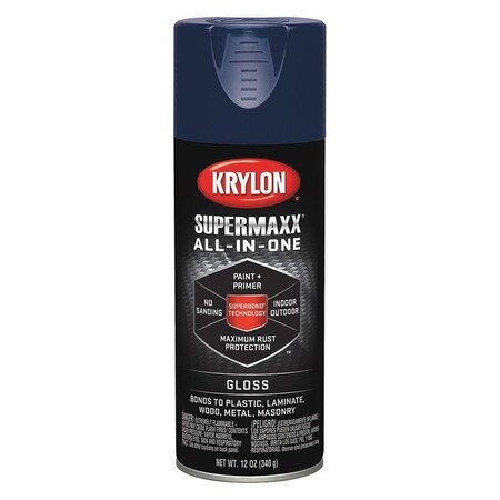 Krylon Spray Paint, Regal Blue, Gloss, 12 oz. K08965000
