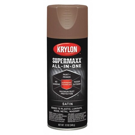 Krylon Spray Paint, Adobe, Satin, 12 oz. K08972000