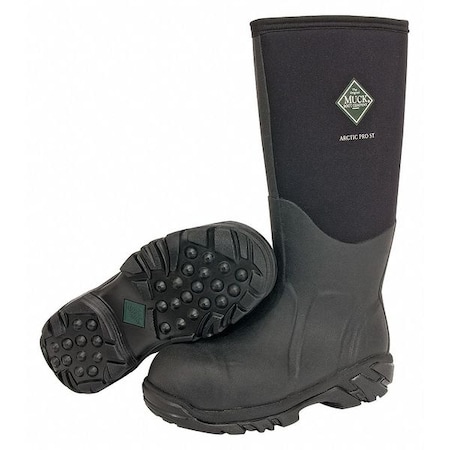 Muck Boot Co Size 7 Unisex Steel Rubber Boot, Black ACP-STL0-BLK-070