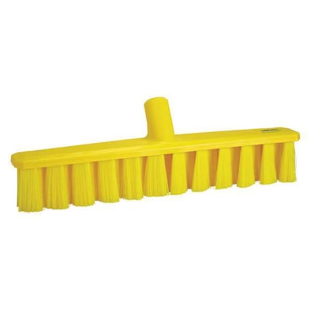 Vikan 15 1/4 in Sweep Face Broom Head, Soft, Synthetic, Yellow 31716