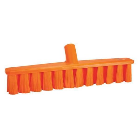 Vikan 15 1/4 in Sweep Face Broom Head, Soft, Synthetic, Orange 31717