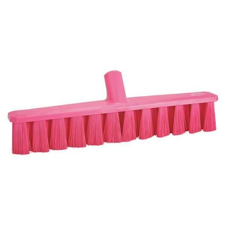 Vikan 15 1/4 in Sweep Face Broom Head, Medium, Synthetic, Pink 31731