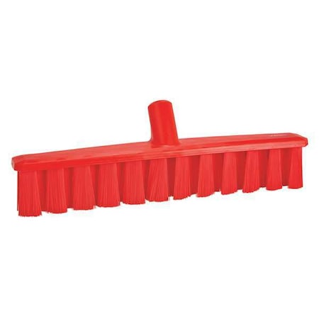 Vikan 15 1/4 in Sweep Face Broom Head, Medium, Synthetic, Red 31734