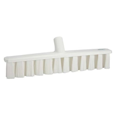 Vikan 15 1/4 in Sweep Face Broom Head, Medium, Synthetic, White 31735