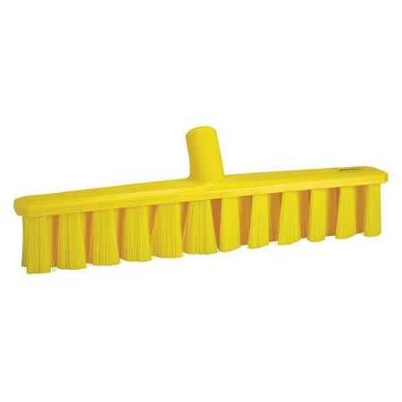 Vikan 15 1/4 in Sweep Face Broom Head, Medium, Synthetic, Yellow 31736
