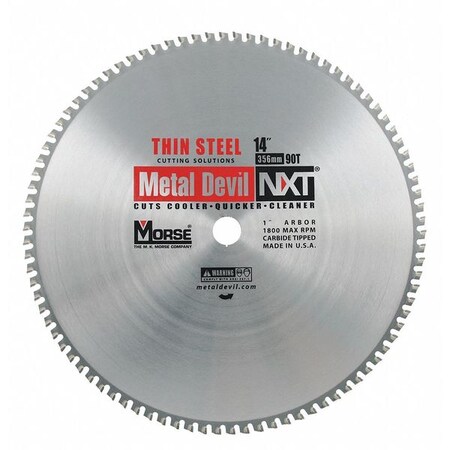 Morse Circular Saw Blade, Carbide, 14 in. dia. CSM1490NTSC