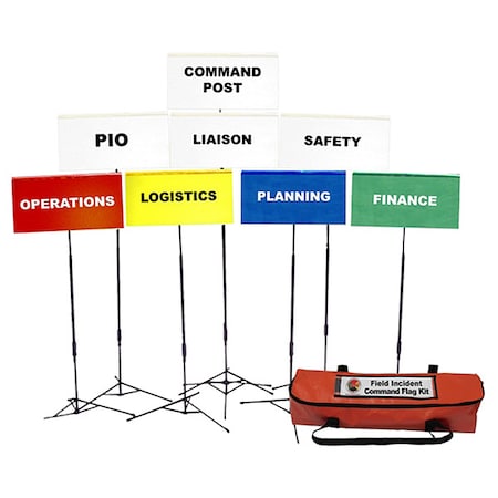 Disaster Management Systems Incident Command Flag Kit, 8 Flags DMS 05302