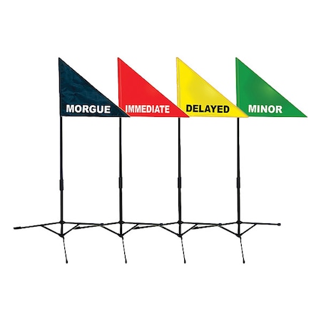 Disaster Management Systems Treatment Area Flag Kit, 12 Pcs DMS 05012