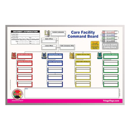 Disaster Management Systems Care Facility Command Board DMS 05527