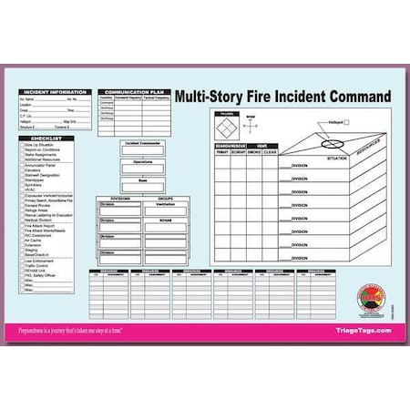 Disaster Management Systems Multi-Story ICS Worksheet, PK25 DMS 05563