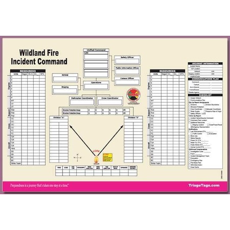 Disaster Management Systems Wildland Fire ICS Worksheet, PK25 DMS 05565