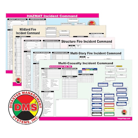 Disaster Management Systems ICS Worksheet Refill Pack, 125 Pcs DMS 05568