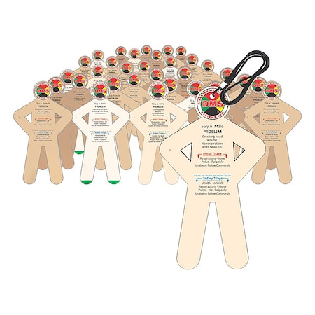 Disaster Management Systems Patient Victim Cards, PK32 DMS 05843