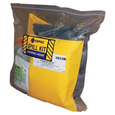 Enpac Vehicle Spill Kit, 25 gal Volume Absorbed per Kit, 25 gal Capacity, Bag, Clear, 21 13-ELHT-O
