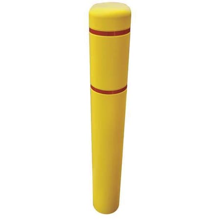Enpac Post Sleeve, 7 In Dia., 60 In H, Yellow, Shape: ROUND 79760YR