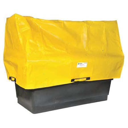 Enpac Tarp Cover, 82 1/4 in x 45 1/2 in x 44 in, 44 in, Yellow, HDPE 5275-TARP