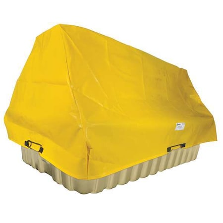 Enpac Tarp Cover, 115 in x 75 in x 95 in, 95 in, Yellow, HDPE 5480-TARP