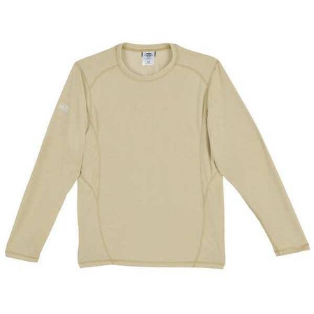 Dragonwear Flame-Resistant Crewneck Shirt, 5 cal/sq cm, XL, 15% Lenzing, 15% Rayon, 70% Modacrylic DFB673T