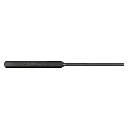 Mayhew Pin Punch, Steel, 7-7/8in.L, 1/8in. Tip 71500