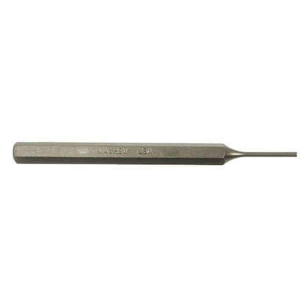 MAYHEW Pin Punch, Steel, 7-7/8in.L, 3/8in. Tip 71504