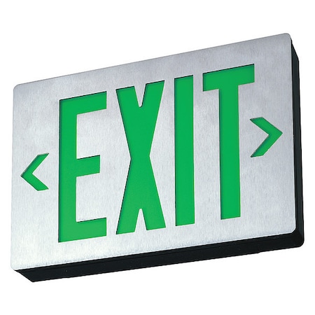 LITHONIA LIGHTING ACUITY BRANDS Exit Sign, NiCad Battery Backup, 1 Panel LE S 1 G EL N SD