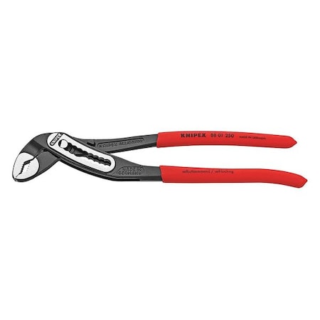 KNIPEX 10 in V-Jaw Water Pump Plier Serrated, Plastic Grip 88 01 250 SBA