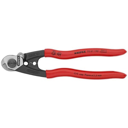 KNIPEX Wire Rope Cutter, Center Cut, 7 1/2 in 95 61 190 SBA