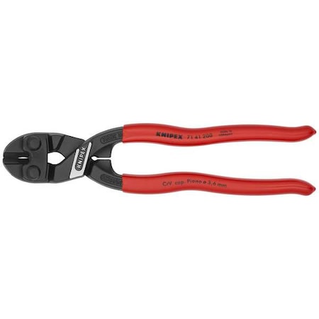Knipex 8" Knipex Cobolt Compact Bolt Cutter, Angled, Plastic Grip 71 41 200