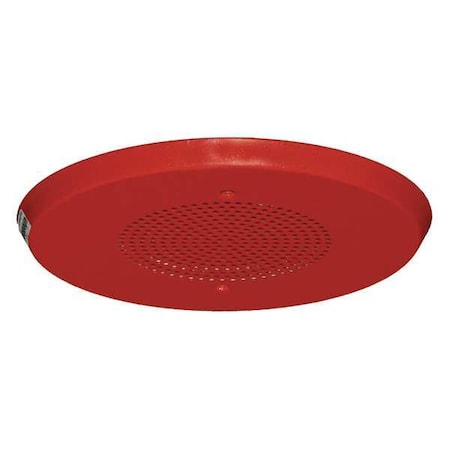 Wheelock Speaker Strobe, 25/70 Vrms, Red, 7-17/64inH ELSPSTRC