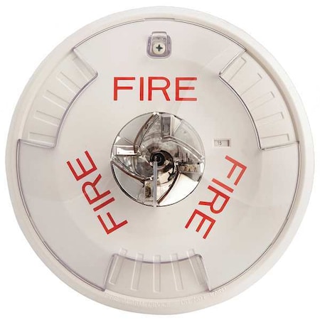 Wheelock Strobe, 12/24VDC, White, 6-11/16 in. H CN121090