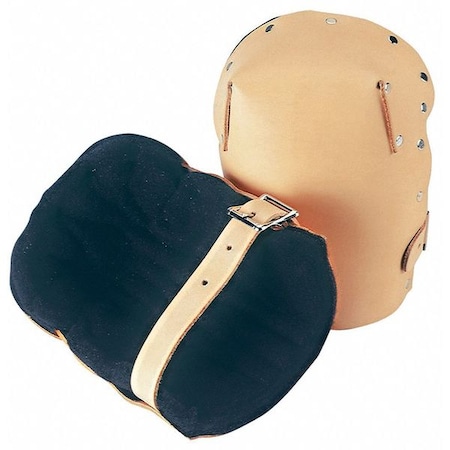 Clc Work Gear Knee Pad, Felt Pad, Leather Cap, Leather Straps Closure, 1 Straps, Tan, Universal 313