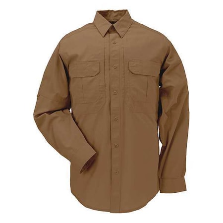 5.11 Taclite Pro Shirt, Button Front, 4 Pocket(s), Brown, Xl 72175