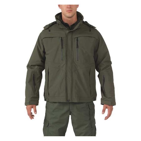 5.11 Police Jacket, 100% Nylon (Outer), 100% Polyester (Inner), Sheriff Green, 3XL 48153ABR-890-3XL