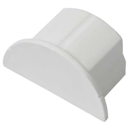 D-Line End Cap, White, ABS, Caps US/EC3015W/5/GR