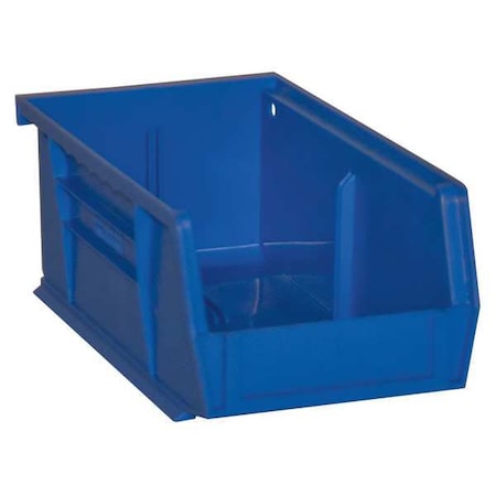 Durham Mfg Hang & Stack Storage Bin, Copolymer Polypropylene, Blue, 3 in H, 4-3/16 in W, 7-7/16 in L PB30220-52