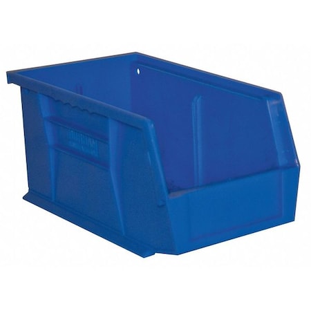 Durham Mfg Hang & Stack Storage Bin, Copolymer Polypropylene, Blue, 5 in H, 5-1/2 in W, 11-3/8 in L PB30230-52