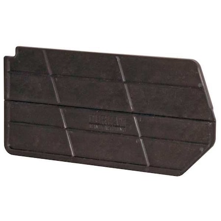 Durham Mfg polypropylene Bin Divider, Black, 7 in L, 2-3/4 in H, 6 PK PB30166-08