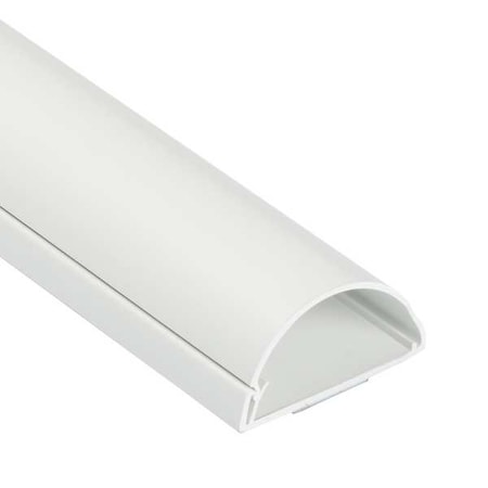 D-Line Cover Plate Raceway, Maxi Series, 1 Channel, 2 in W, 1 in H, 5 ft L, White US/5FT5025W/GR