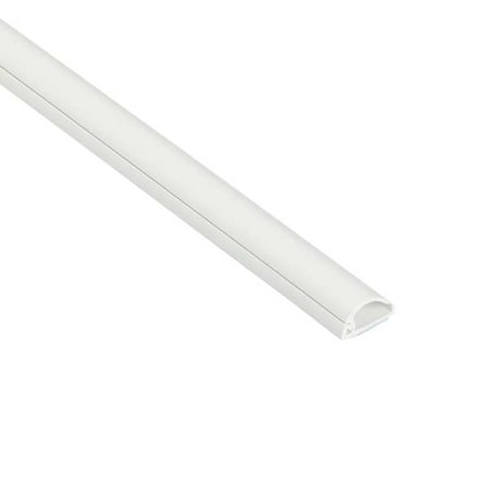 D-Line Cover Plate Raceway, Micro Series, 1 Channel, 5/8 in W, 5/16 in H, 79 in L, White US/R2D1608W/GR