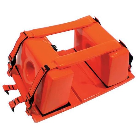 Medsource Head Immobilizer, Orange, Vinyl, 15" L MS-91000