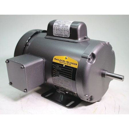 Baldor-Reliance Capacitor-Start/Run General Purpose Motor, 1/2 hp HP, 115/230V AC Voltage, 48 Frame L3409