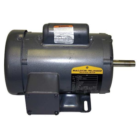 BALDOR-RELIANCE Capacitor-Start/Run General Purpose Motor, 7 1/2 HP, 230V AC Voltage, 215T Frame L3710T