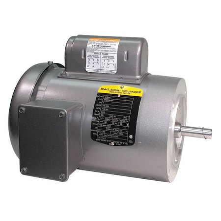 Baldor-Reliance Capacitor-Start/Run General Purpose Motor, 1 hp HP, 115/230V AC Voltage, 56C Frame VL3509