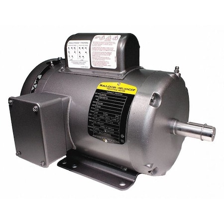 Baldor-Reliance Capacitor-Start/Run General Purpose Motor, 1 hp HP, 115/230V AC Voltage, 143T Frame L3510TM