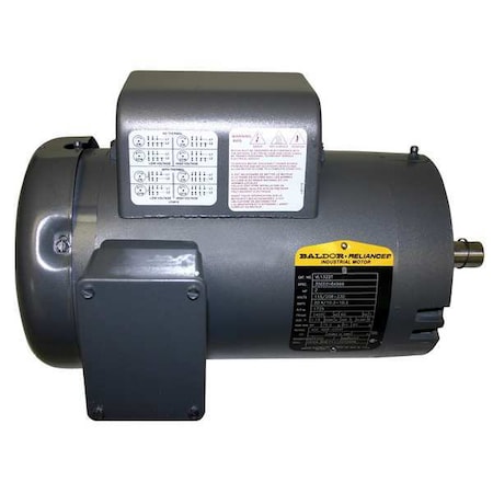 Baldor-Reliance Capacitor-Start/Run General Purpose Motor, 3 hp HP, 115/230V AC Voltage, 184TC Frame VL1408T