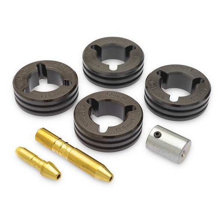 Miller Electric Drive Roll Kit, 4-Roll, V-Knurled, 0.062 151055