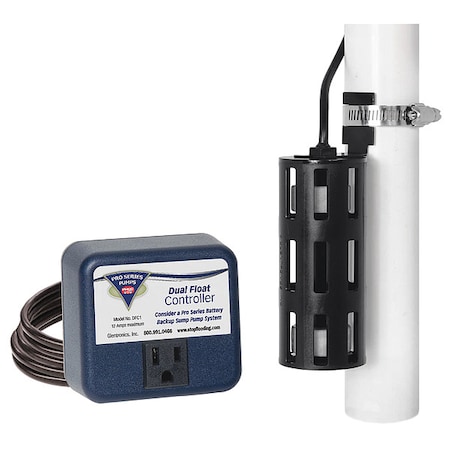 Pro Series Pumps NO Caged Dual Micro-reed Automatic Float Switch 120VAC DFC1