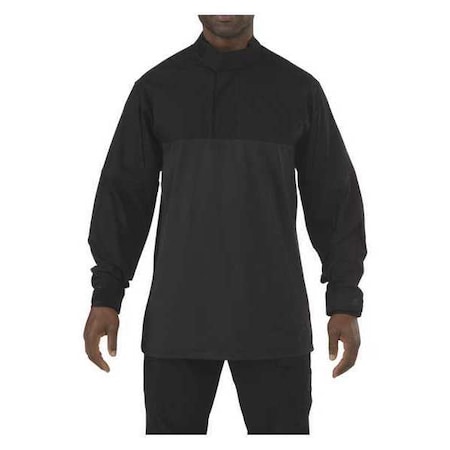 5.11 Stryke TDU Rapid Shirt, 35% Cotton, 65% Polyester, Zipper, 4 Pocket(s), Black, M 72071