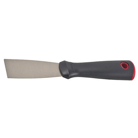 HYDE Putty Knife, Length 7 1/2 in, Blade Width 1 1/2 in, Carbon Steel, Black 04151